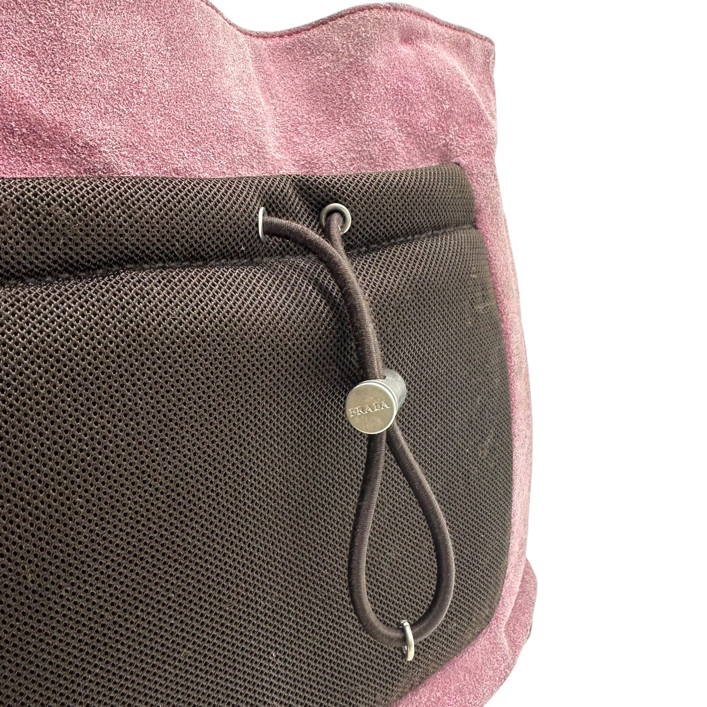 Prada Sport Pink Suede Mini Tote Bag