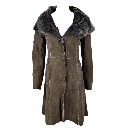Roberto Cavalli Class Khaki Green Sheraling Coat