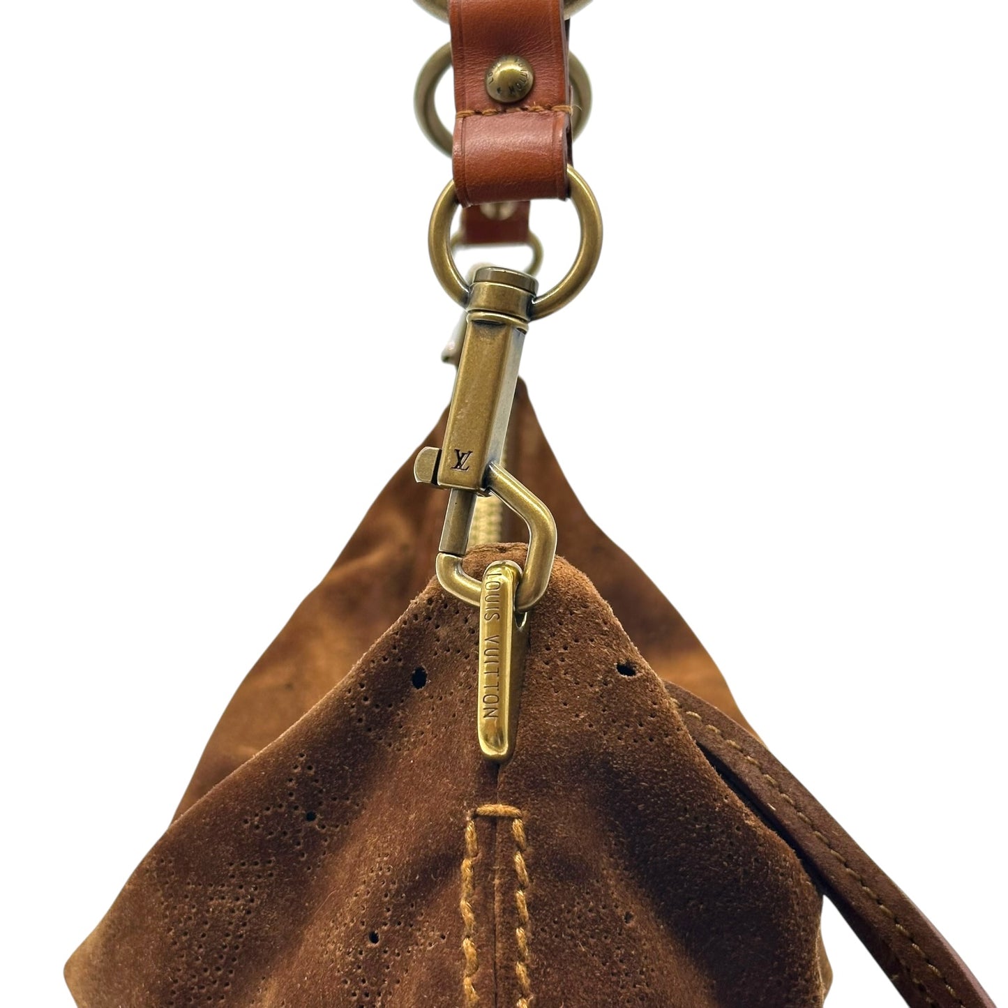 Louis Vuitton Brown Suede Onata PM Bag