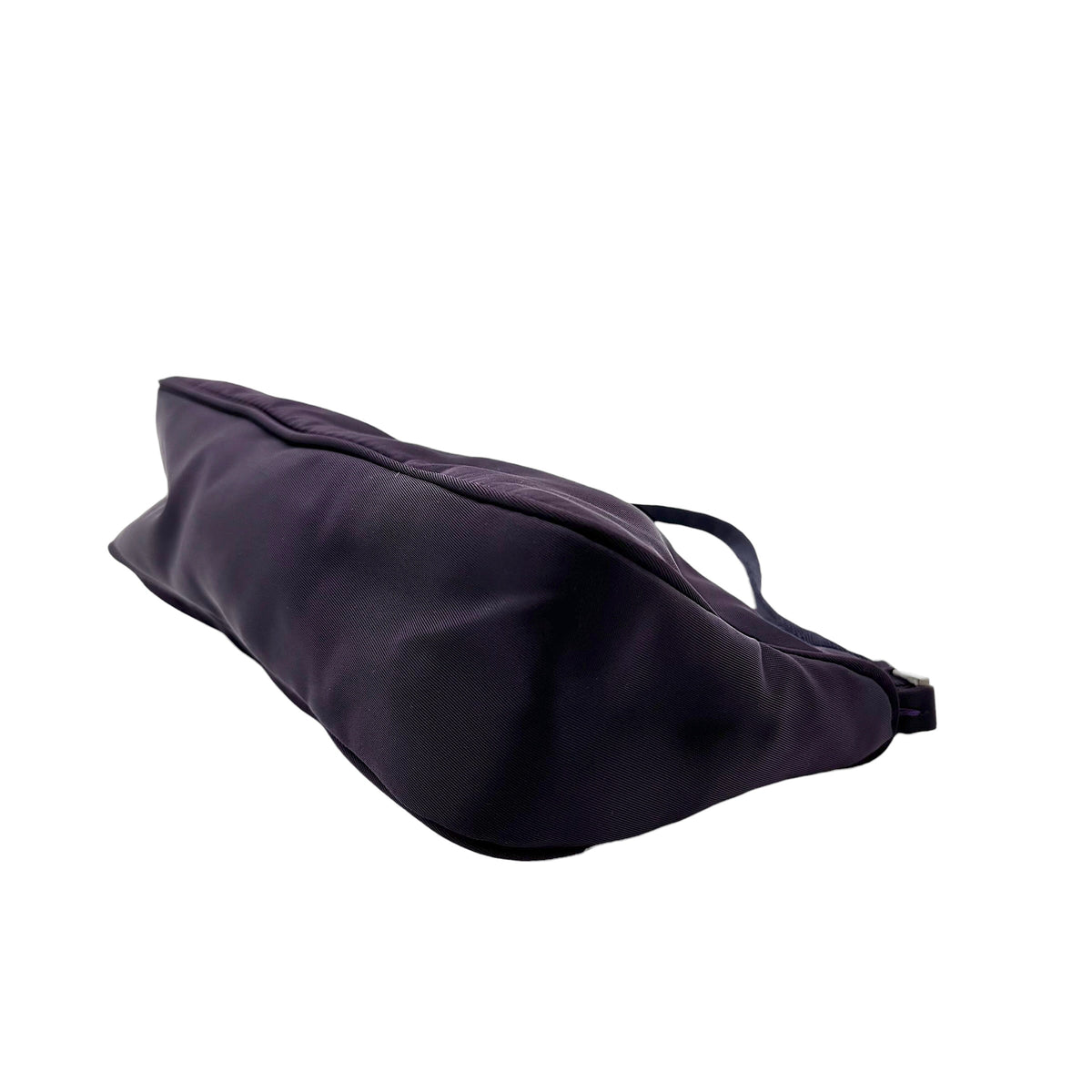 Prada Dark Purple Nylon Pochette Bag