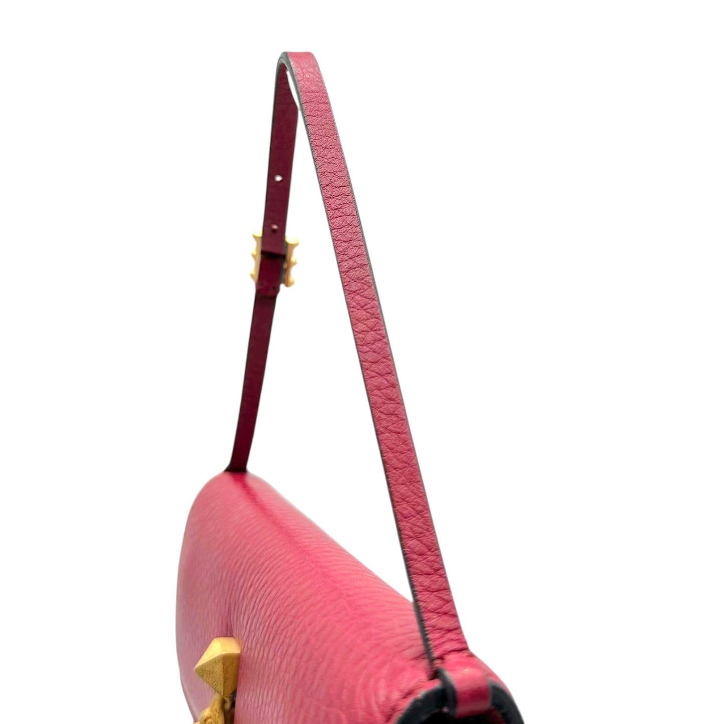 Valentino Red Fringe Trim Handbag