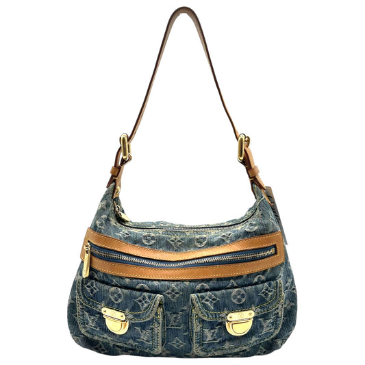 Louis Vuitton Blue Denim Baggy PM Shoulder Bag