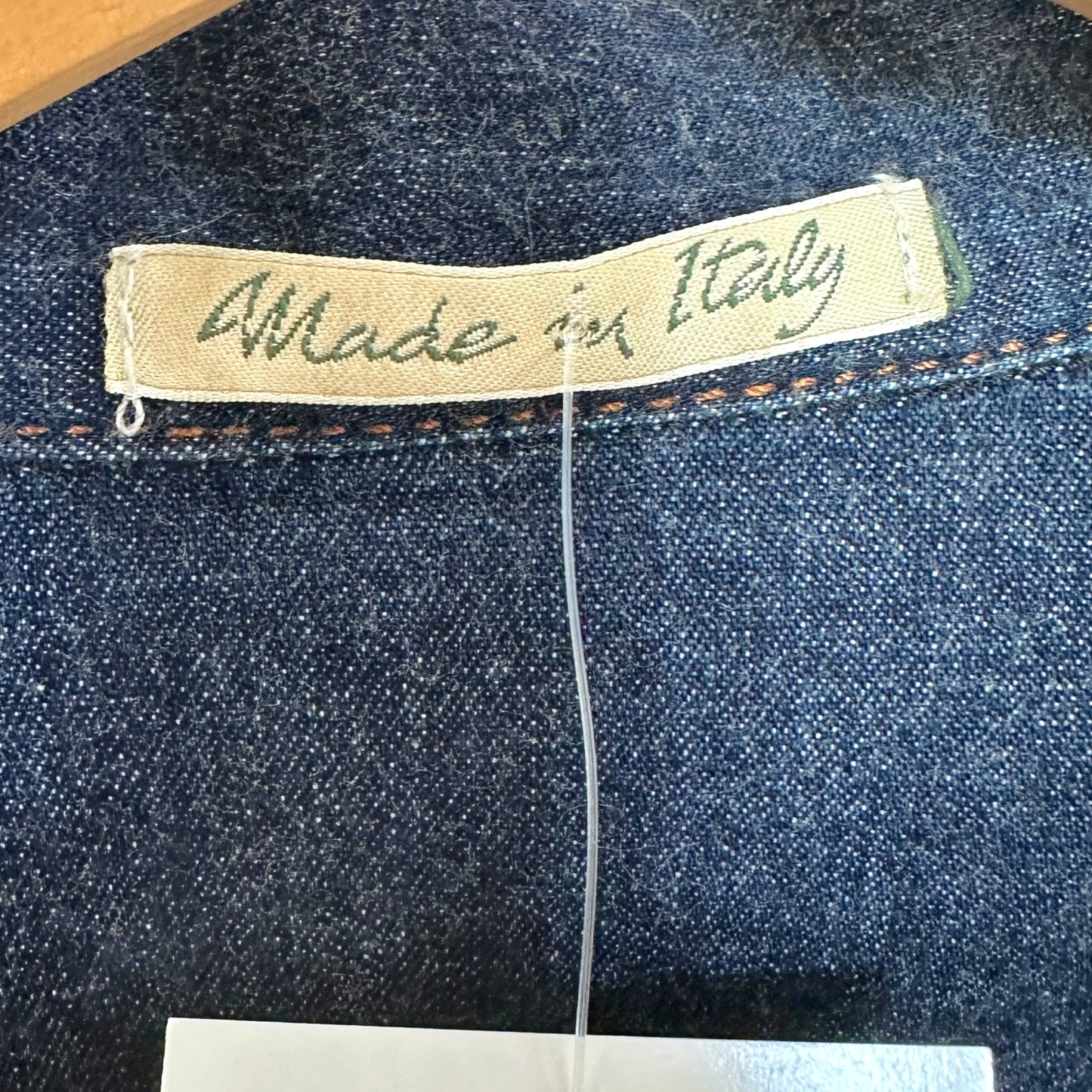 Jean Paul Gaultier Denim Jacket Blue Hook & Eye Closure