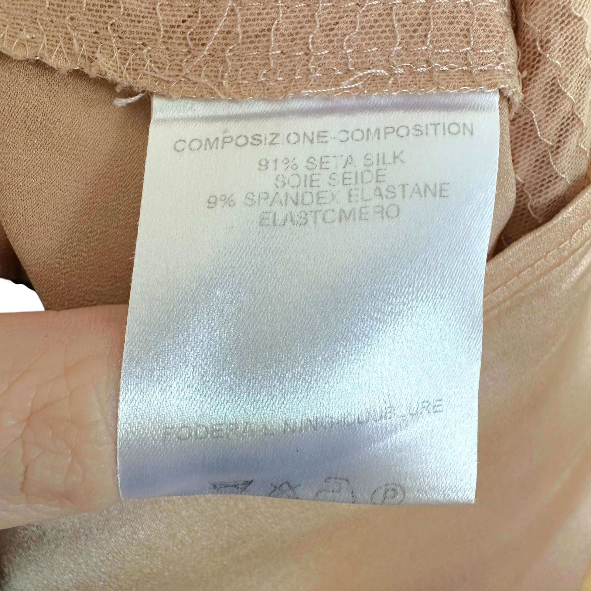 Gucci Silk Midi Skirt Pale Pink 2003
