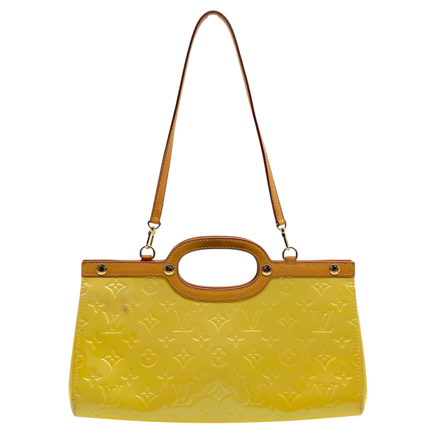Louis Vuitton Yellow Vernis 2-Way Bag