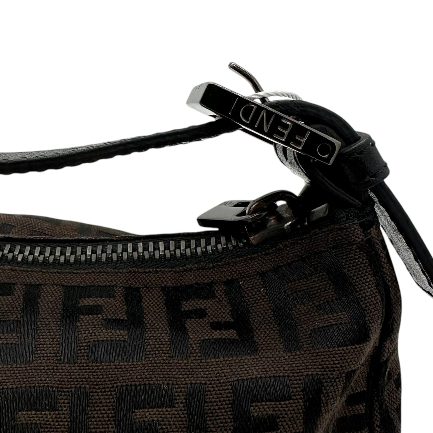 Fendi Pochette Bag Brown Black Zucchino Monogram