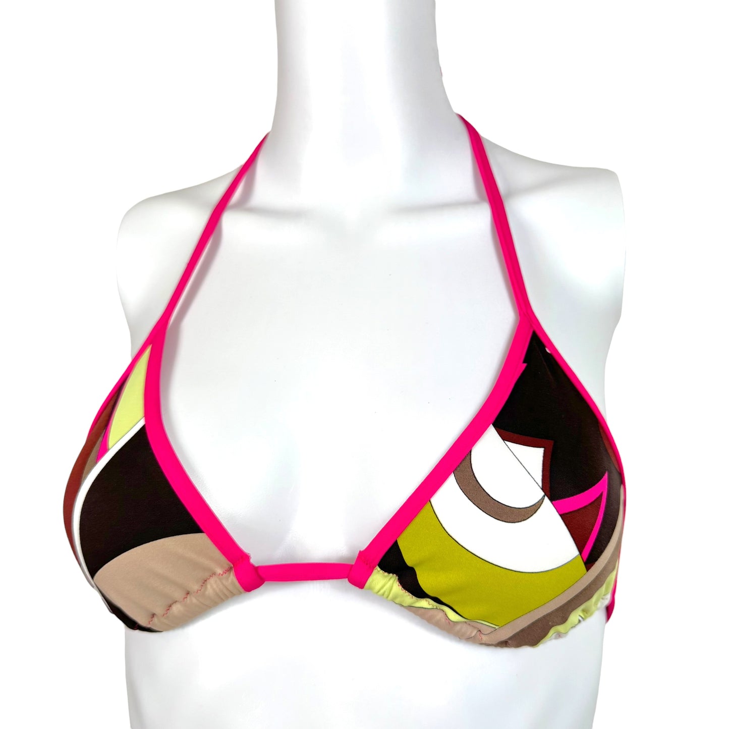 Emilio Pucci Pink & Brown Printed Bikini Set NEW