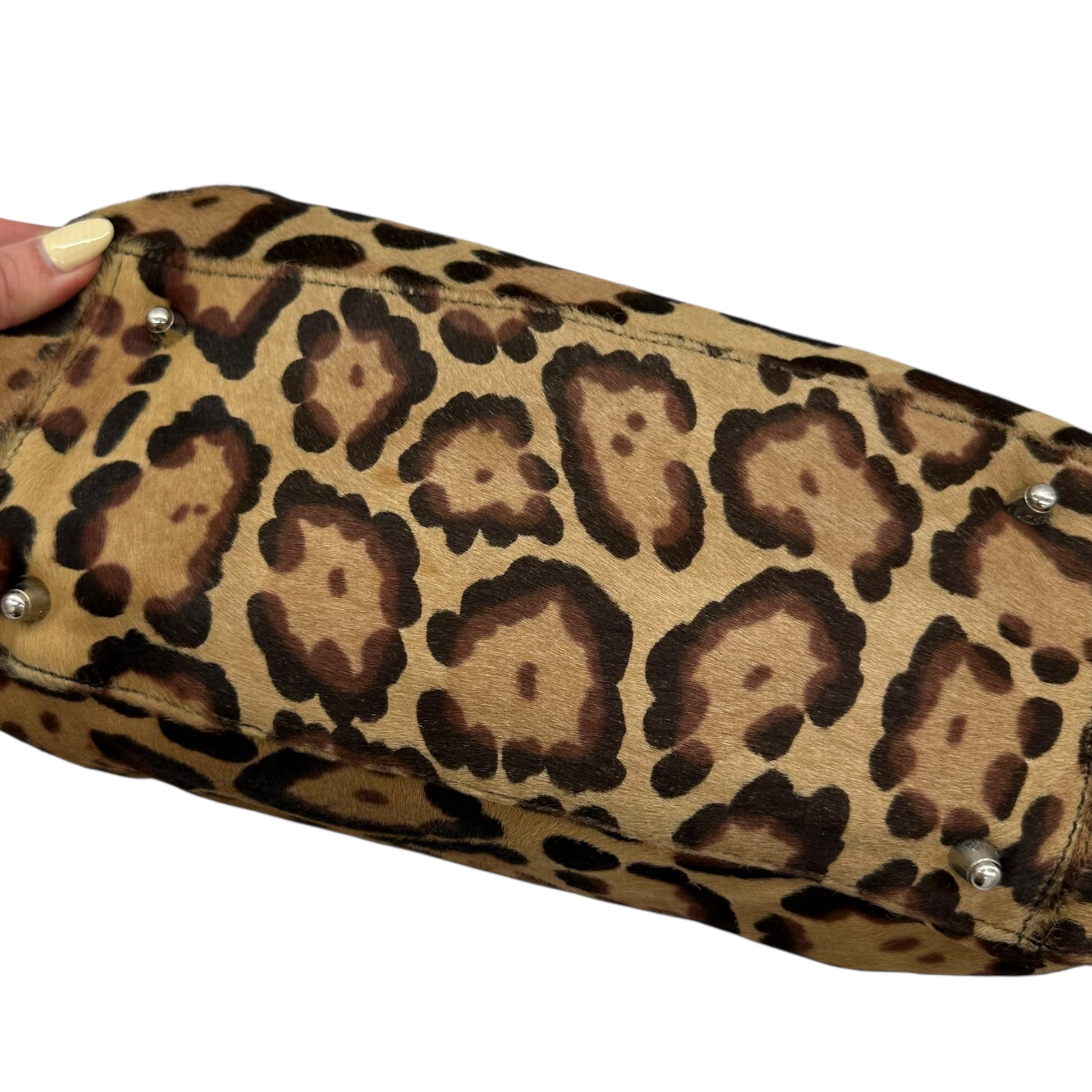 Fendi Leopard Print Ponyhair Mini Tote Bag - Outfit Repeater