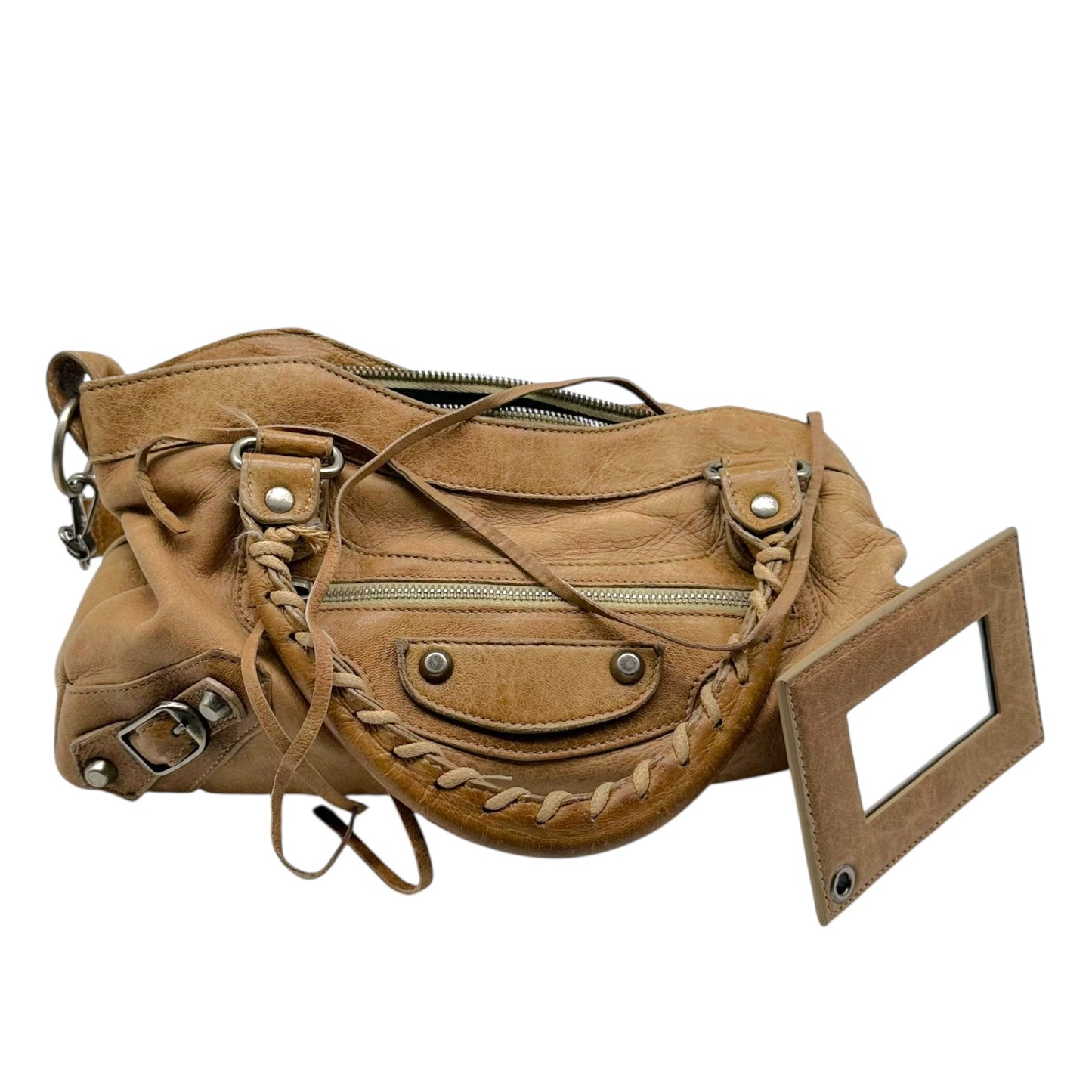 Balenciaga Brown Leather First City Bag