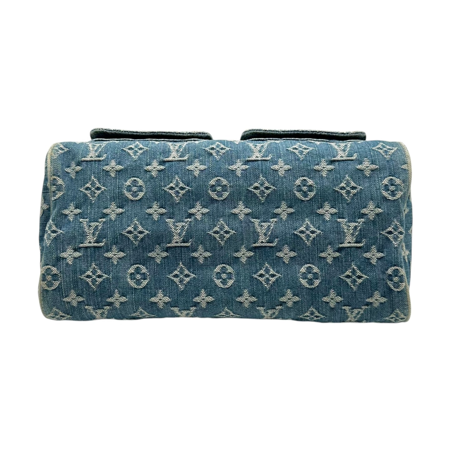 Louis Vuitton Blue Denim Neo Speedy Bag - Outfit Repeater