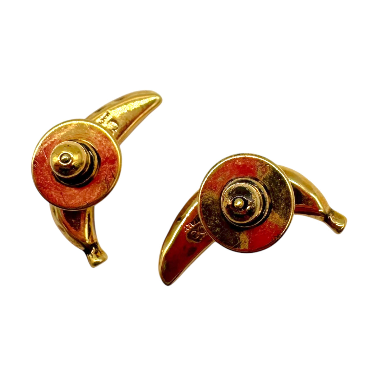 Chloe Gold Banana Stud Earrings