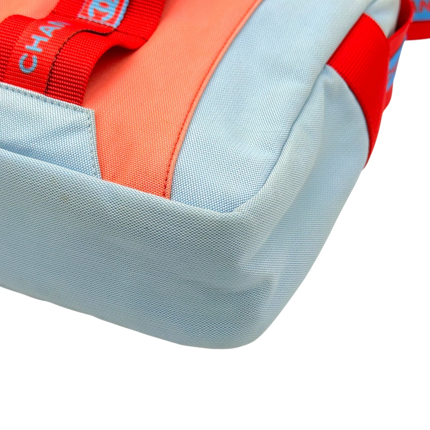 Chanel Sport Turquoise & Orange Crossbody Satchel Bag 2002-03
