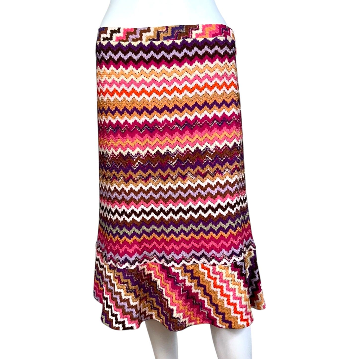 Missoni Pink Chevron Knit Midi Skirt - Outfit Repeater