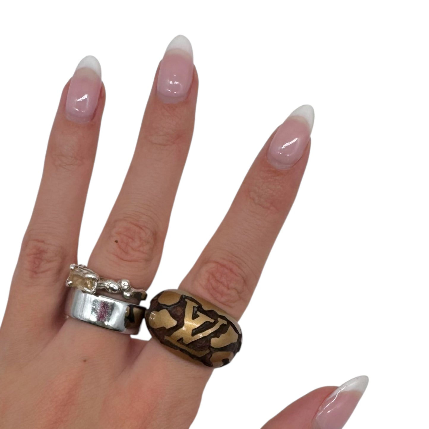 Louis Vuitton Wooden Logo Ring Sz 6 - Outfit Repeater