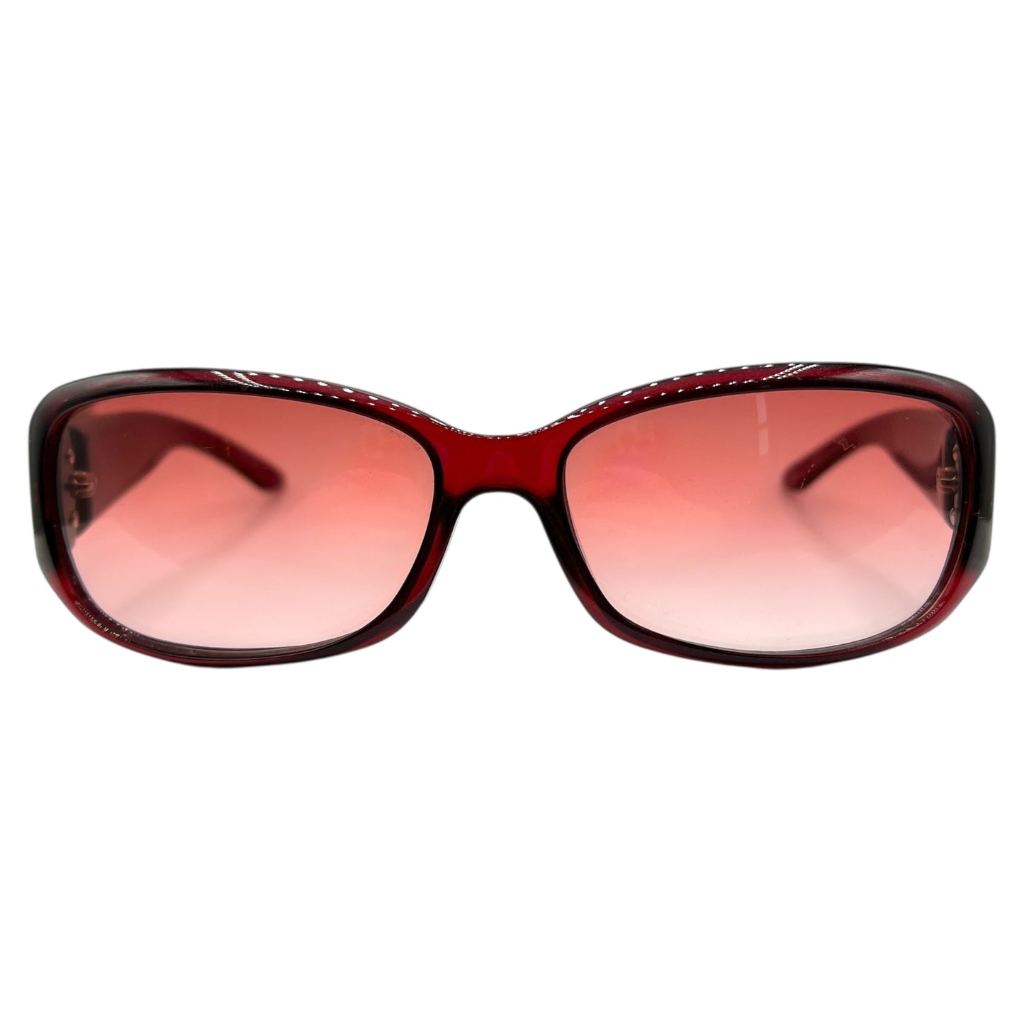 Christian Dior DiorStarShineRed Star Logo Arm Rectangle Sunglasses w/ Case