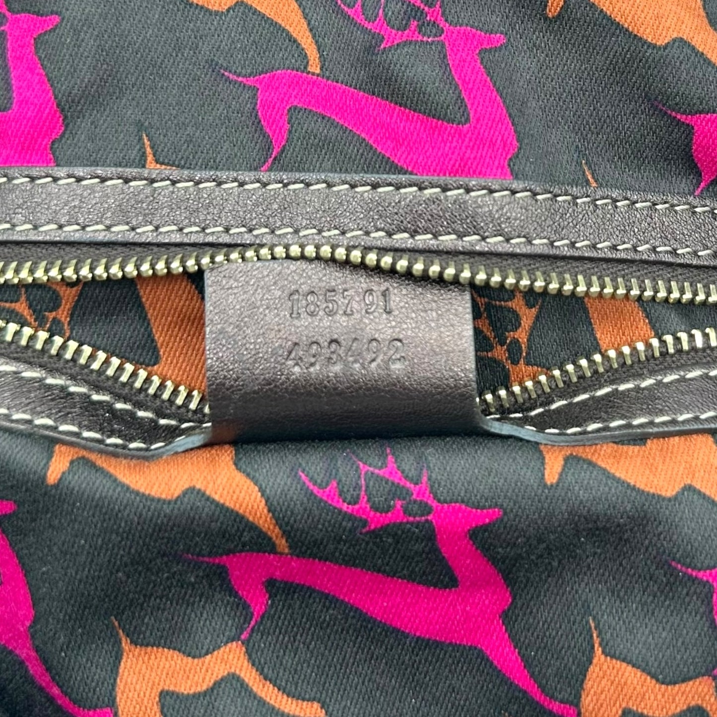 Gucci Classic Monogram Canvas Mink & Bamboo Indy 2-Way Bag RARE - Outfit Repeater