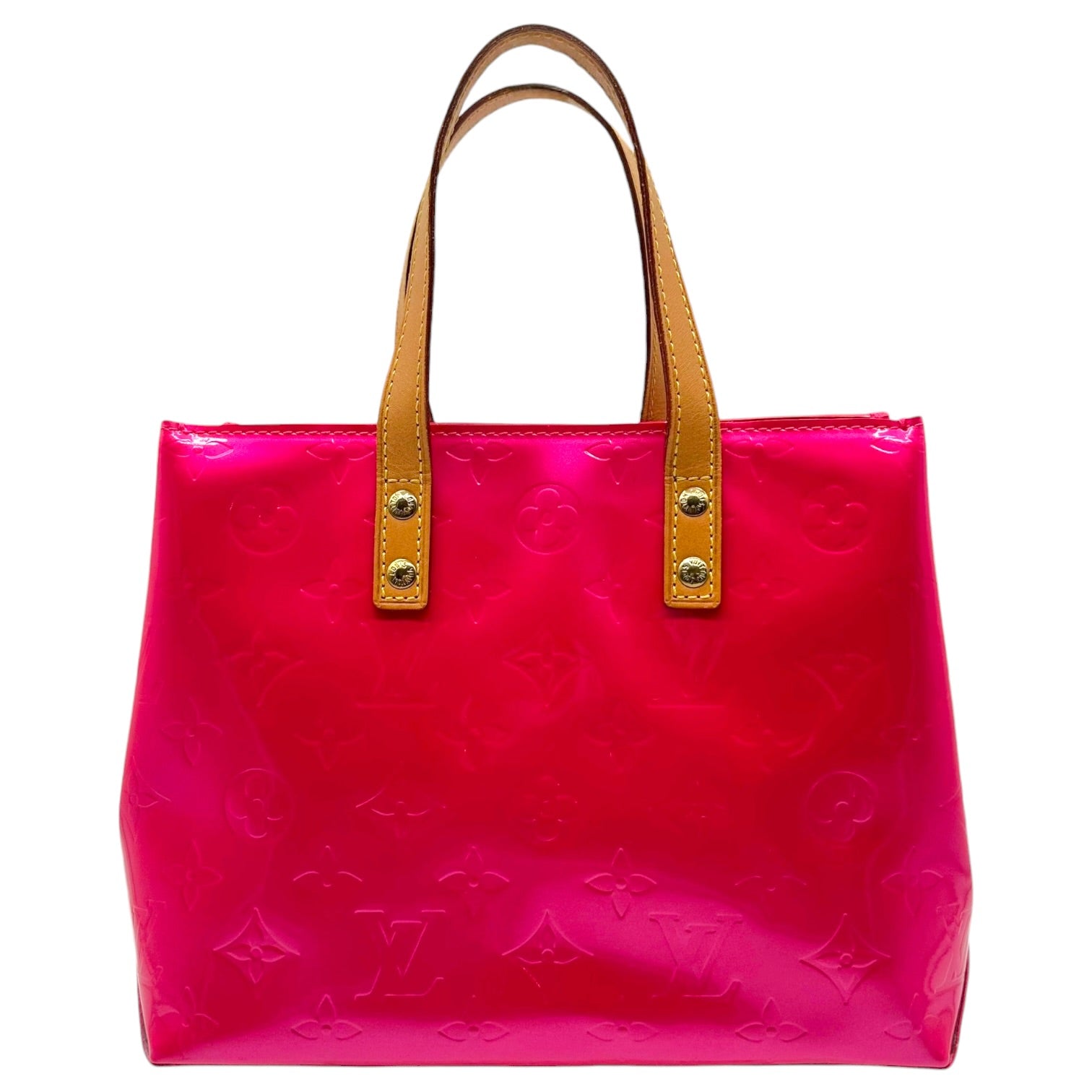 Louis Vuitton Mini Tote Bag Hot Pink Vernis Monogram
