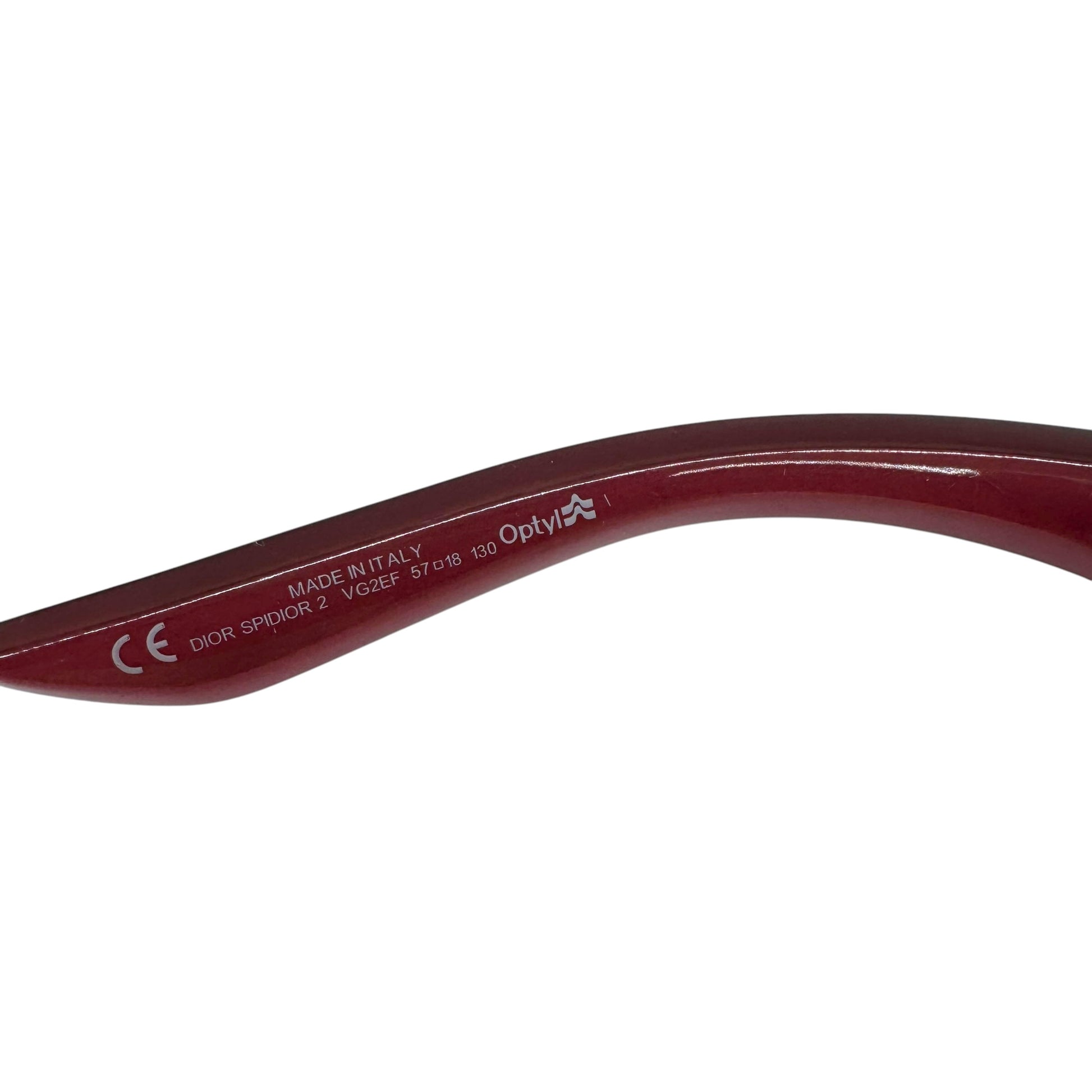 Christian Dior Shield Sunglasses Burgundy Pink Crystal