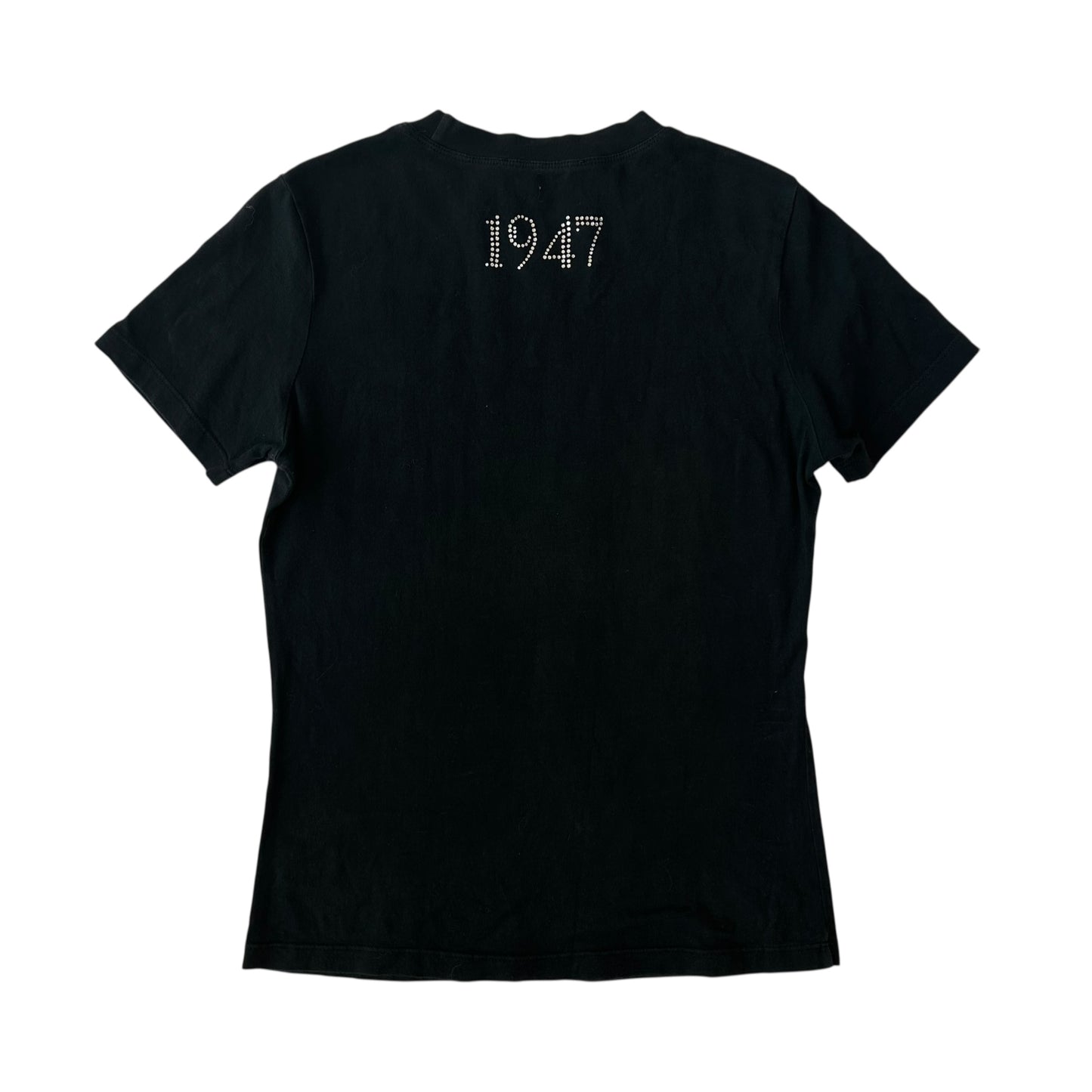 Christian Dior S/S 2002 Black Rhinestone J'Adore Dior T-Shirt - Outfit Repeater