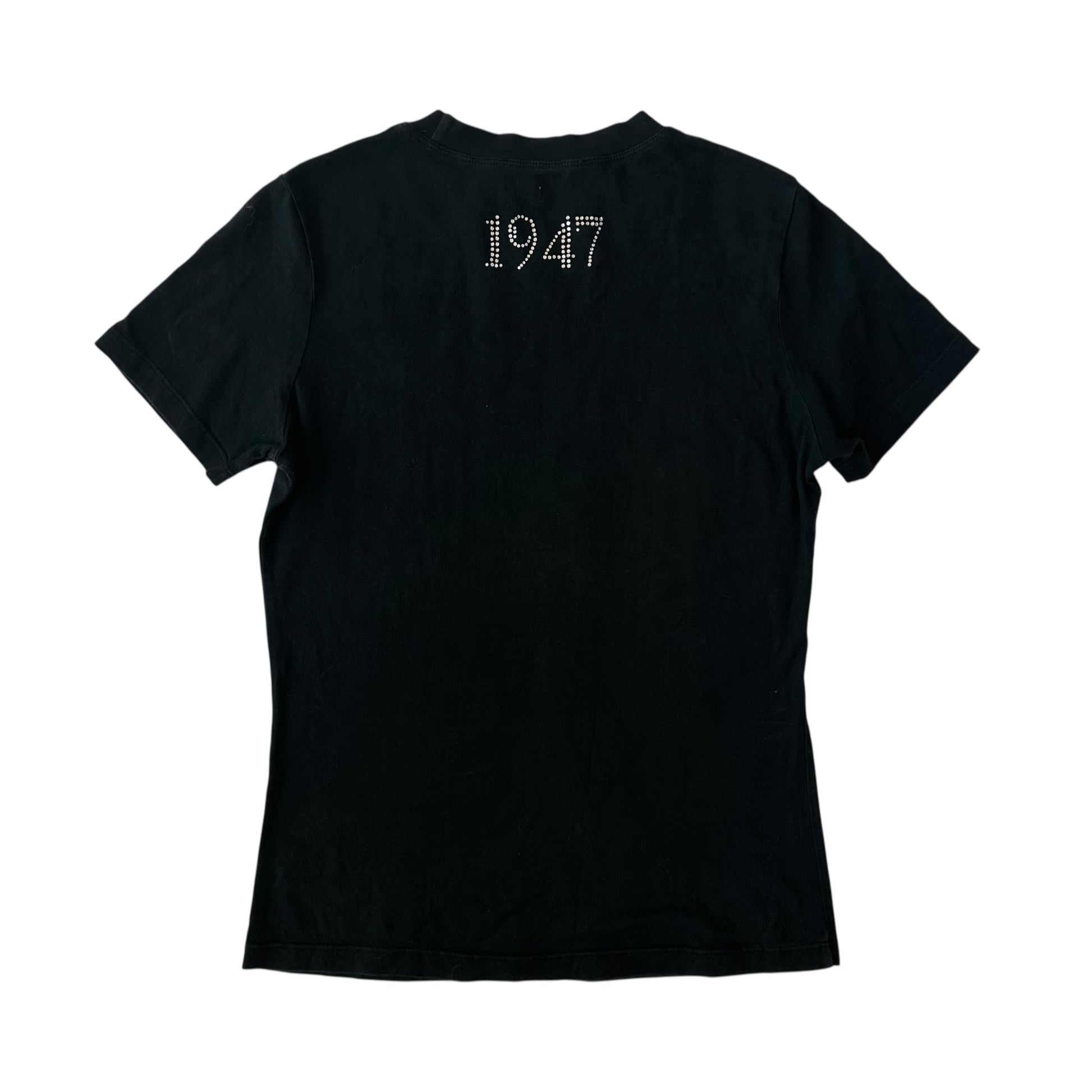 Christian Dior S/S 2002 Black Rhinestone J'Adore Dior T-Shirt - Outfit Repeater