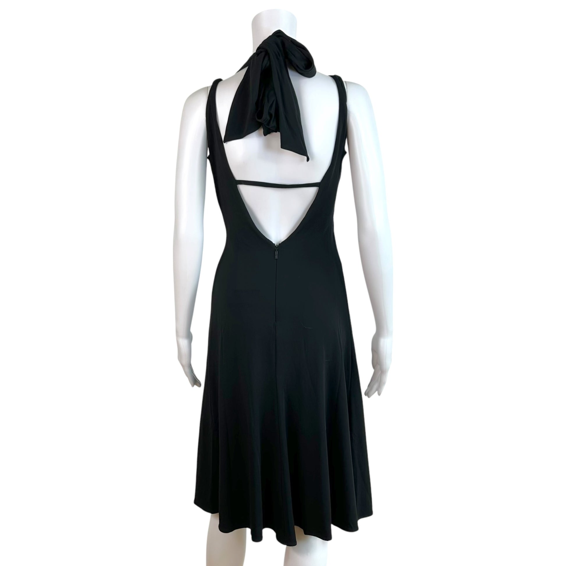 Roberto Cavalli Black Gold Crystal Embellished Mini Dress