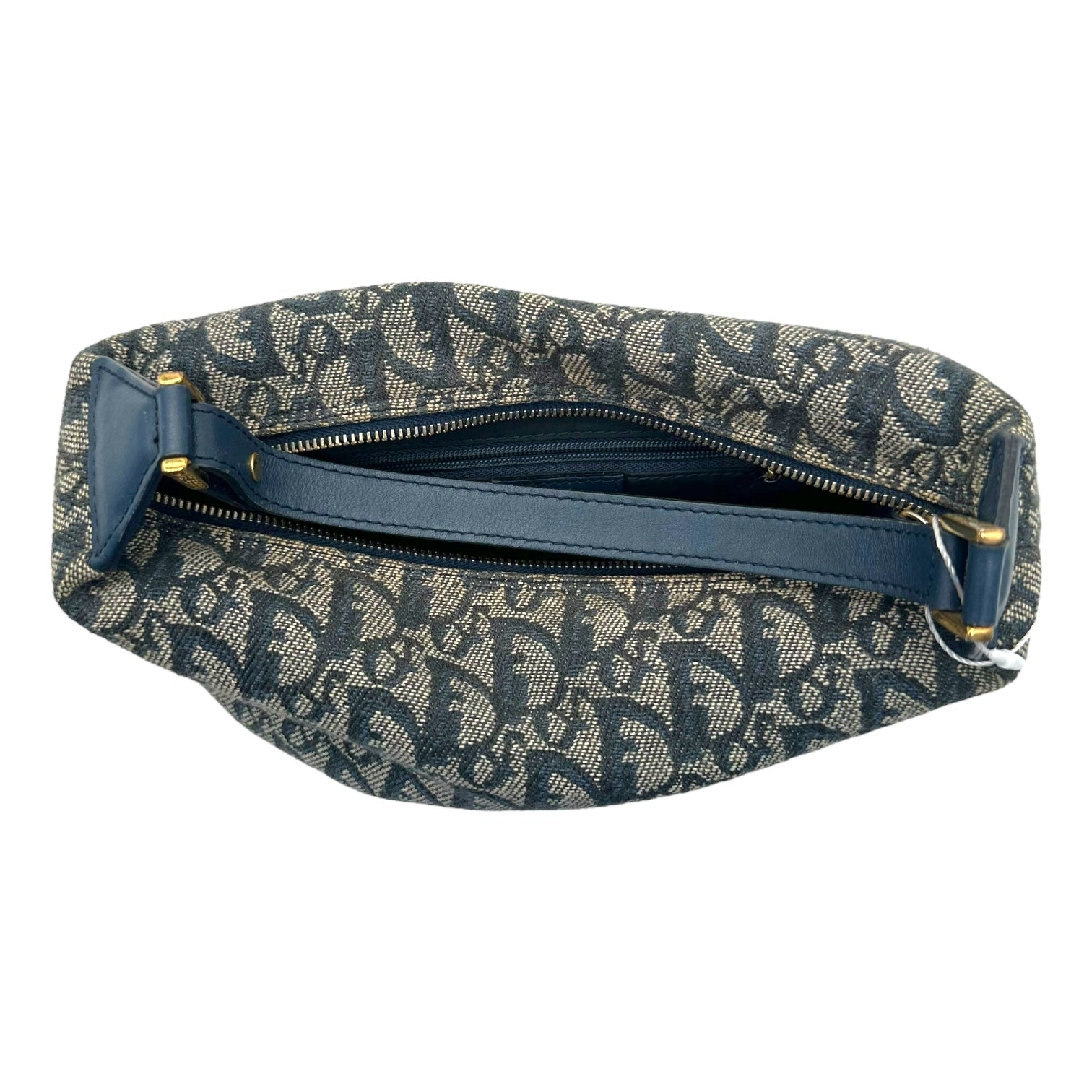 Christian Dior Navy Blue Trotter Monogram Pochette Bag - Outfit Repeater