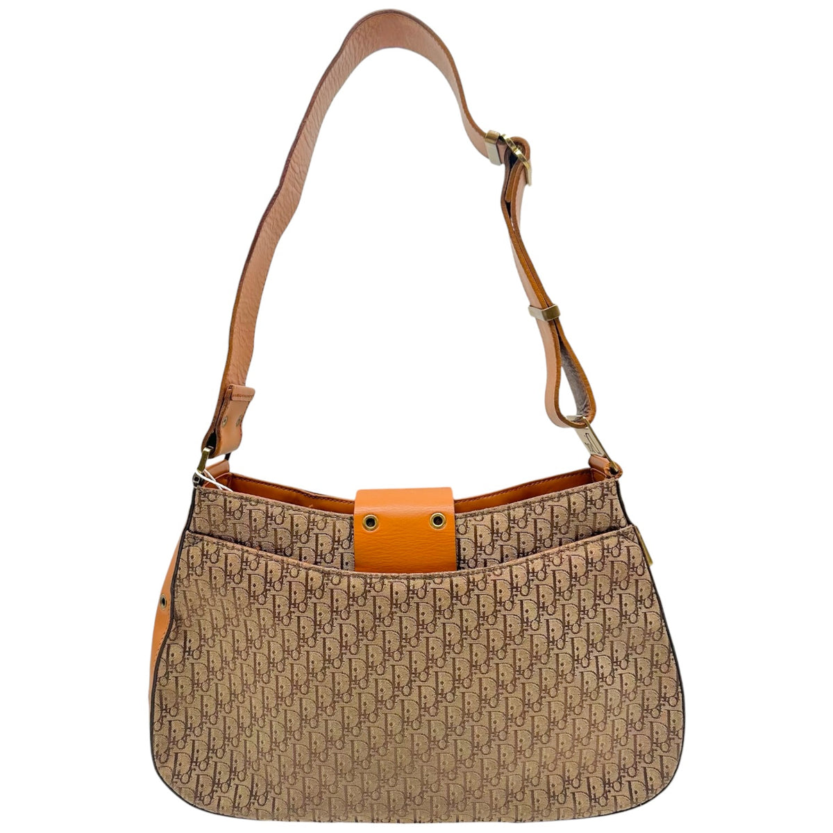 Christian Dior Trotter Monogram Tan Shoulder Bag