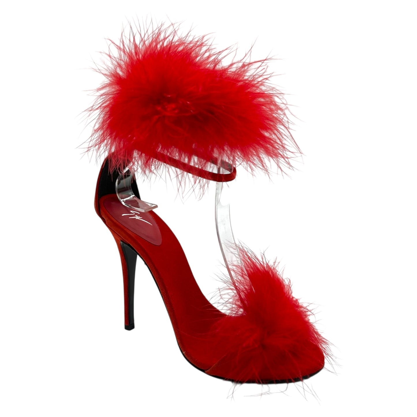 Giuseppe Zanotti Red Feather Heels