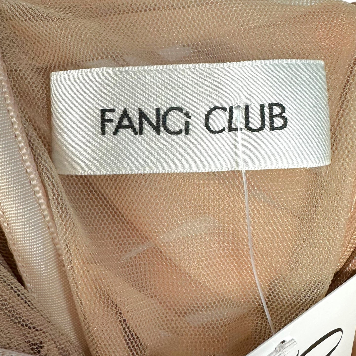 Fanci Club Beige Peachline Draped Floral Halterneck Mini Dress