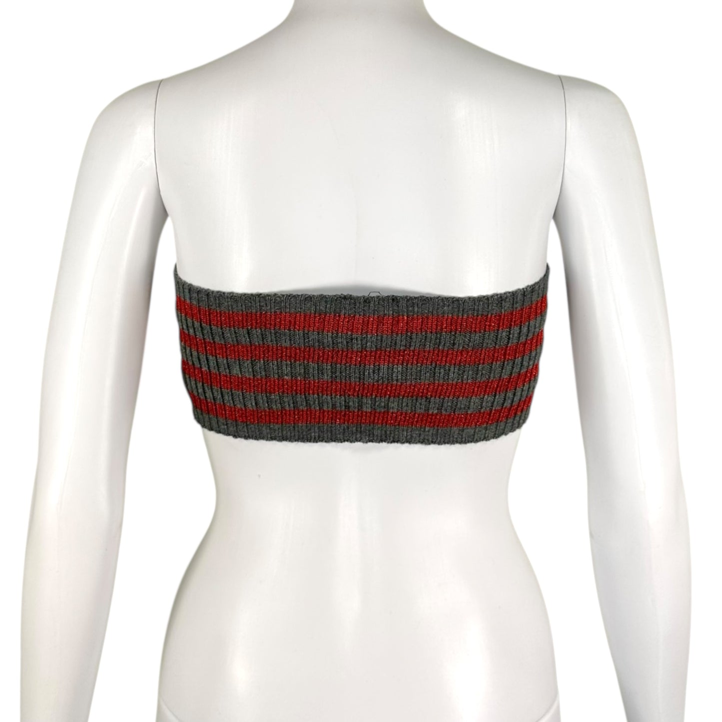 D&G Striped Knit Bandeau Top