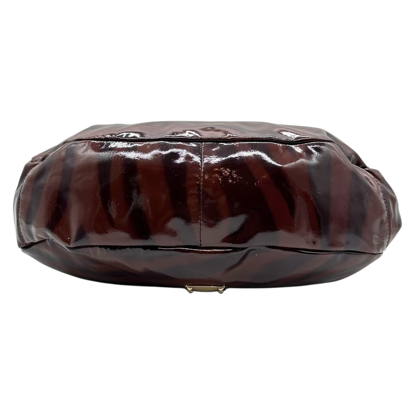 Jimmy Choo Tiger Print Patent Leather Hobo Bag