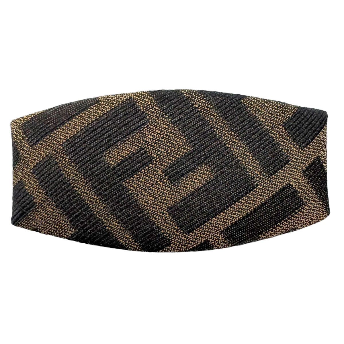 Fendi Hair Clip Gold Zucca Monogram Vintage 90s