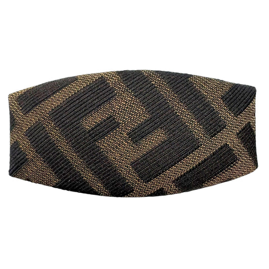 Fendi Hair Clip Gold Zucca Monogram Vintage 90s
