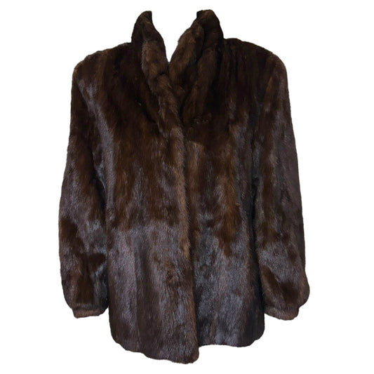 Chloe x Saga Brown Mink Fur Coat
