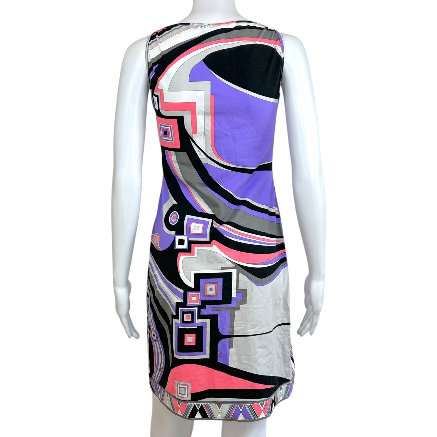 Emilio Pucci Printed Mini Dress Purple Pink Black