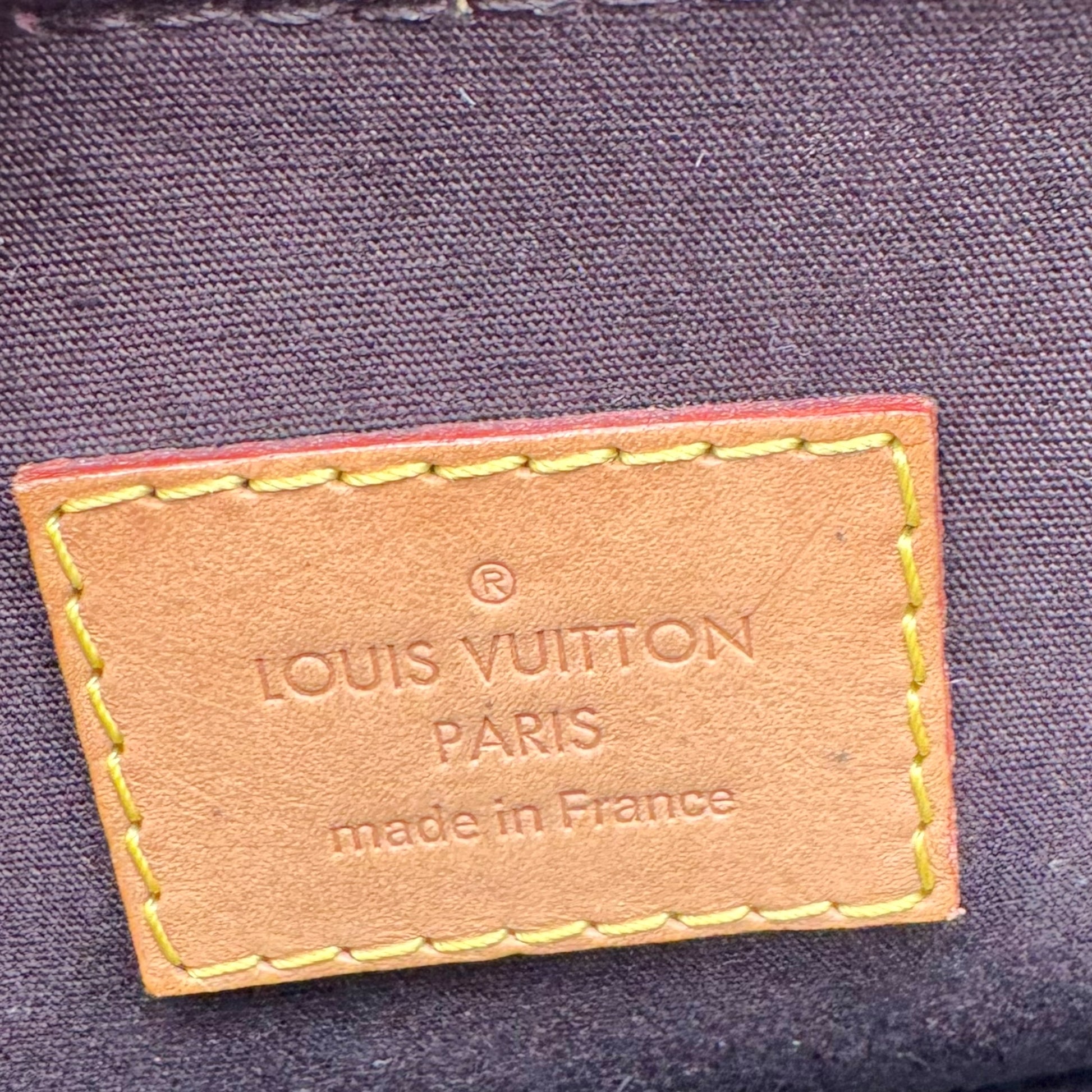 Louis Vuitton Burgundy Vernis Patent Monogram Alma PM Bag - Outfit Repeater