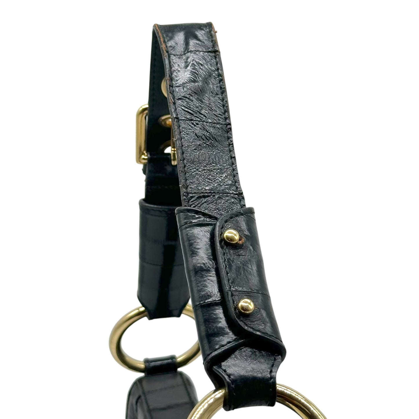 Dolce & Gabbana Black Eel Skin Shoulder Bag