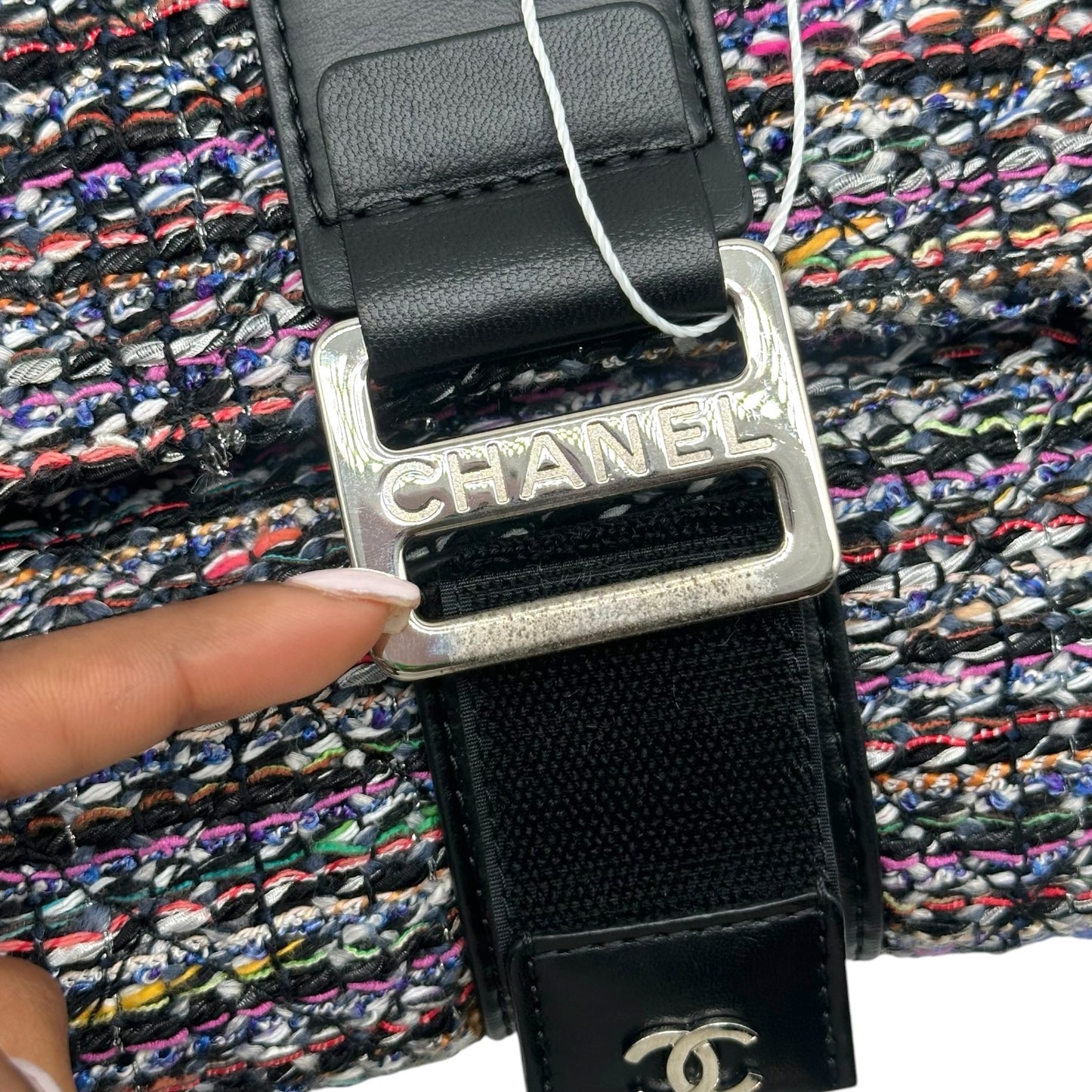 Chanel Multicolor Tweed Quilted Envelope Clutch Bag 2017-18