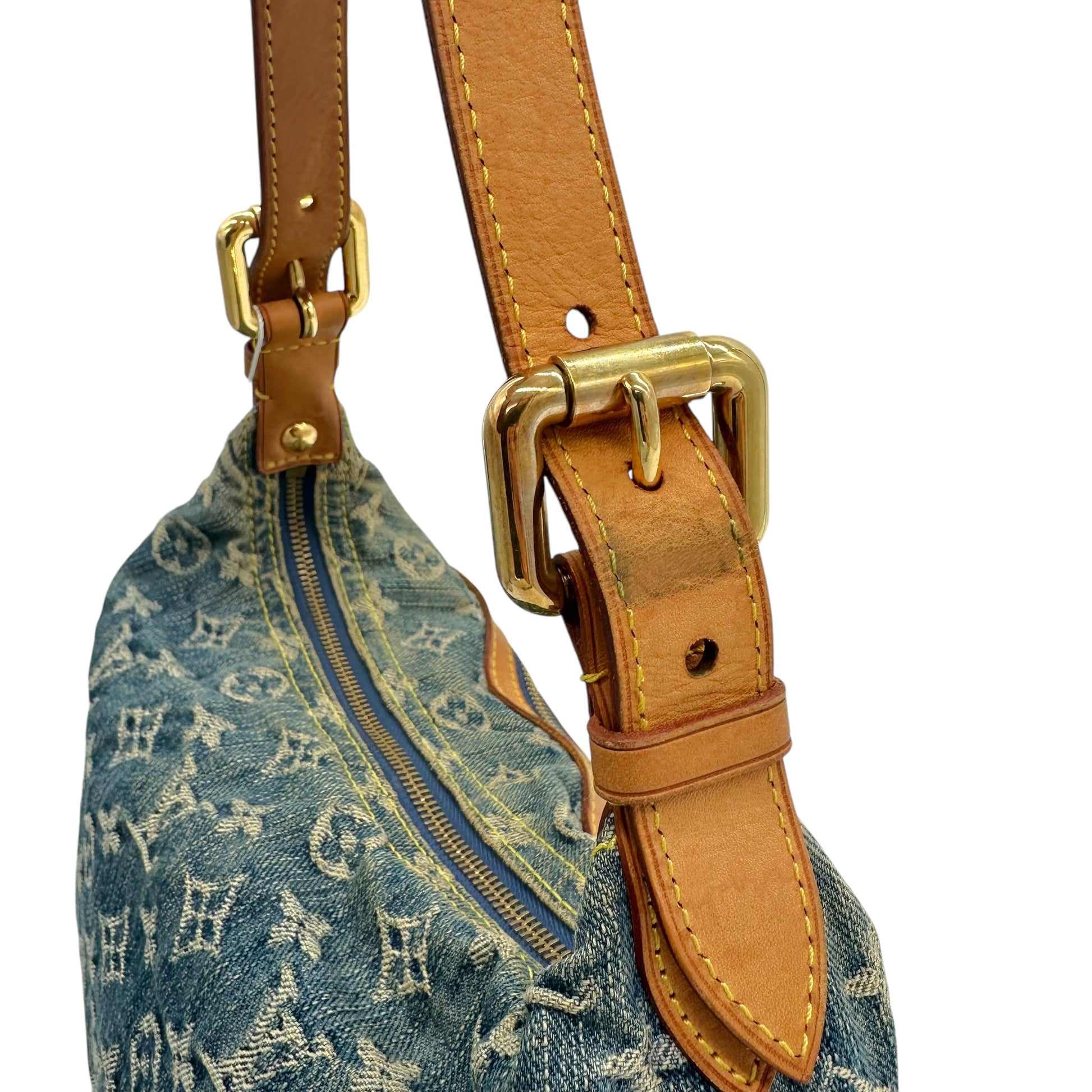 Louis Vuitton Blue Denim Baggy PM Shoulder Bag - Outfit Repeater