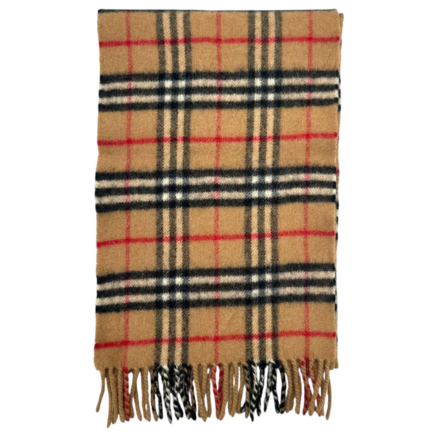 Burberry Classic Nova Check Plaid Wool Scarf