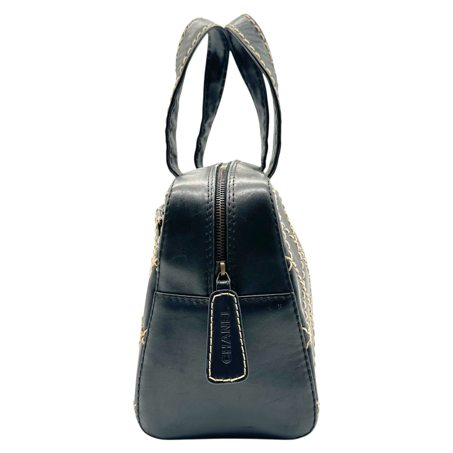 Chanel Black & Ivory Medium Wild Stitch Bag