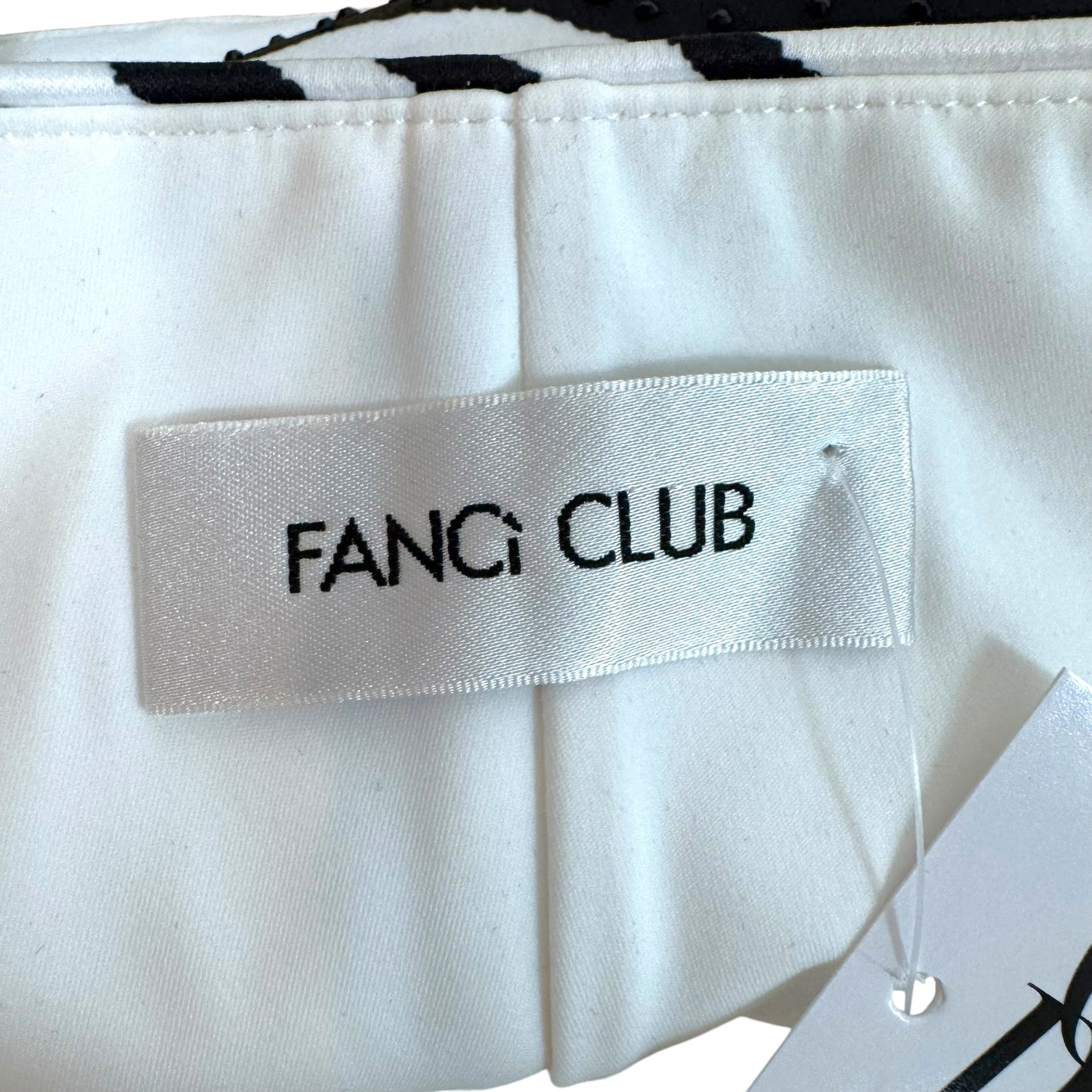 Fanci Club Aviva Crystal Embellished Zebra Print Micro Mini Skirt