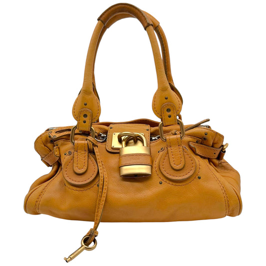 Chloe Cognac Leather Paddington Bag