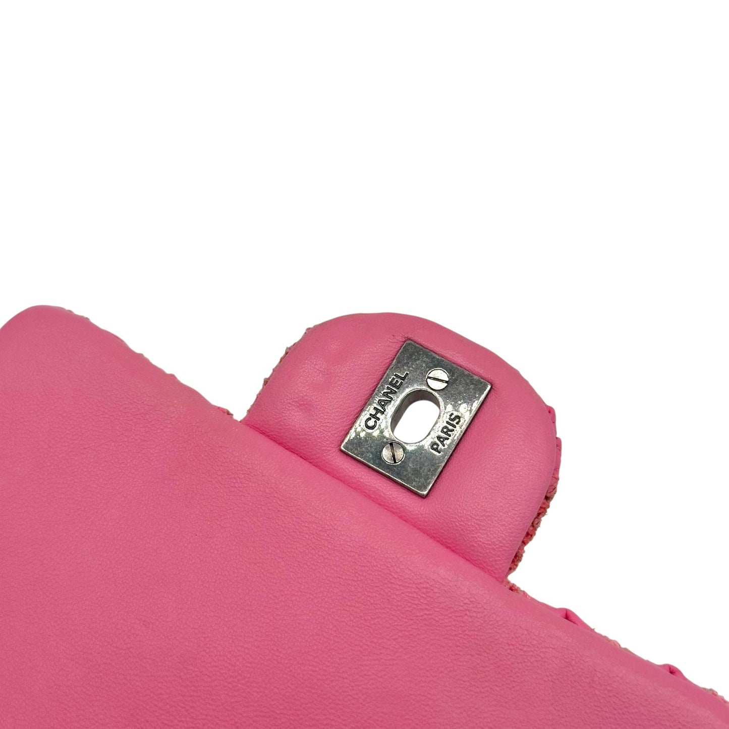 Chanel Paris-Seoul Pink Woven Leather Mini Square Flap Bag 2016