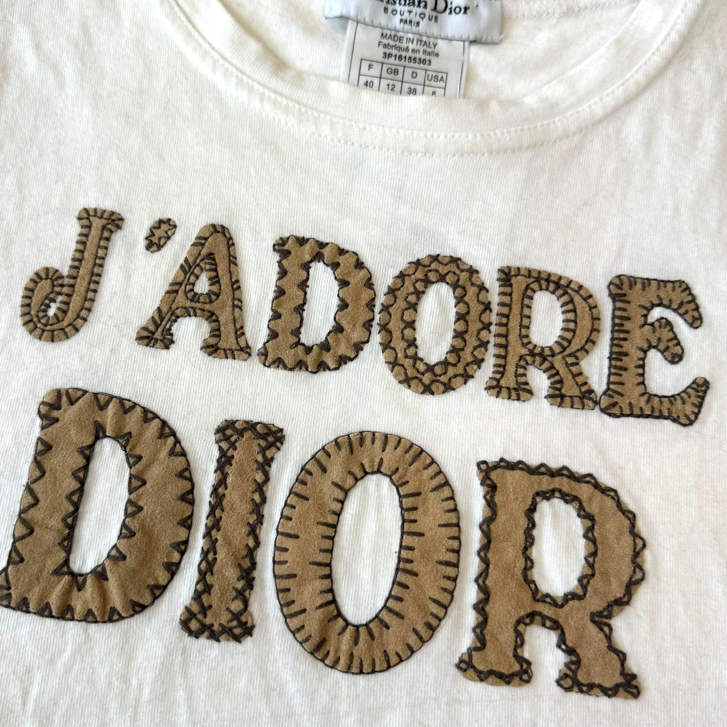Christian Dior S/S 2003 J'Adore Dior Suede Patchwork Tank Top - Outfit Repeater