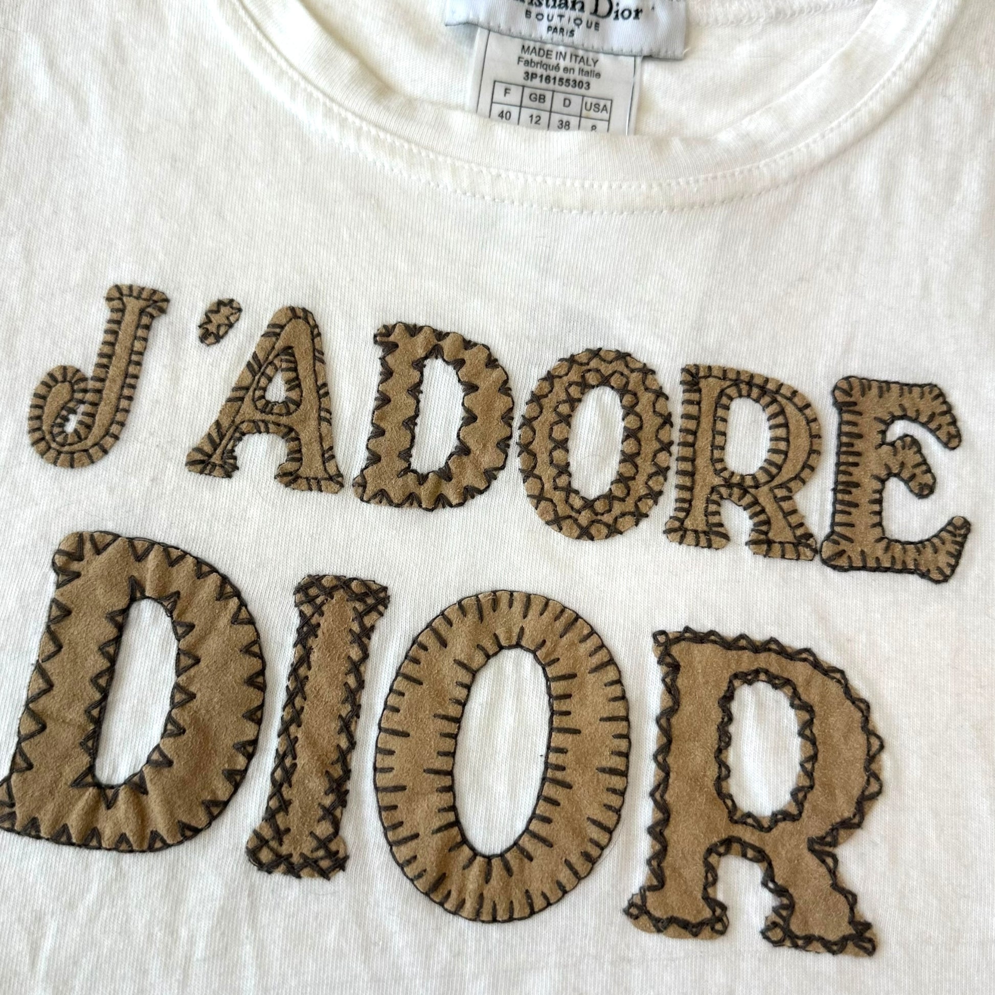 Christian Dior S/S 2003 J'Adore Dior Suede Patchwork Tank Top - Outfit Repeater