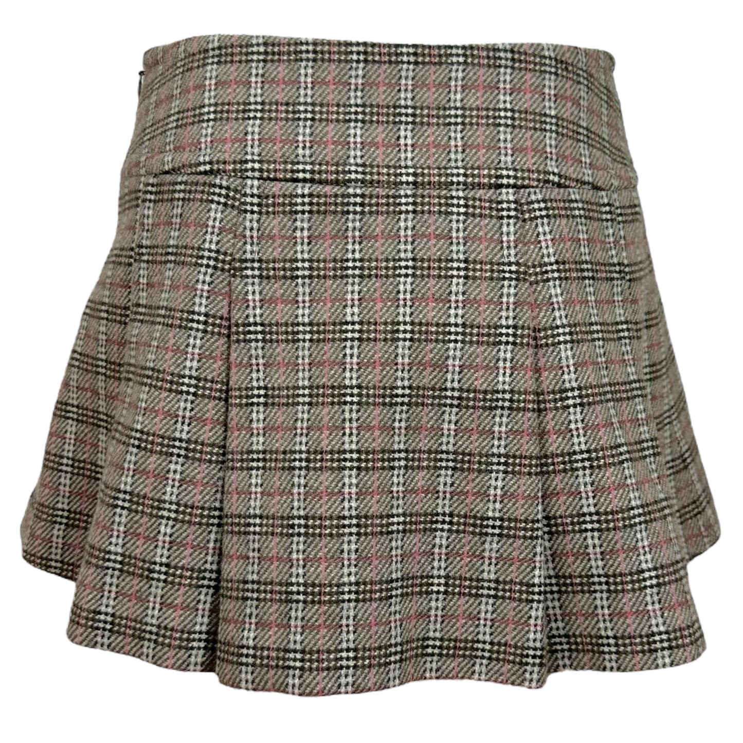 Burberry Blue Label 4 Button Plaid Mini Skirt