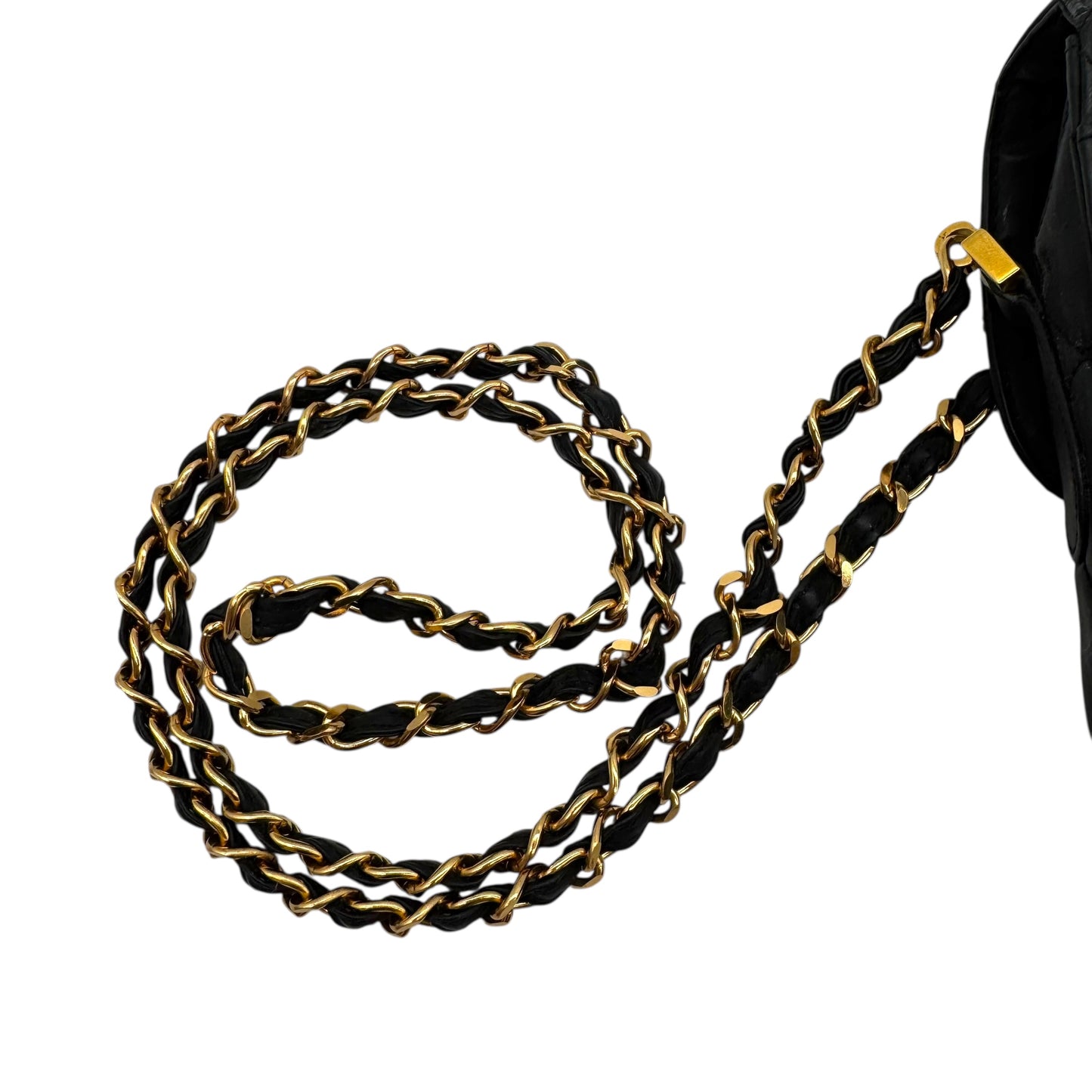 Chanel Black CC Turnlock Umbrella & Quilted Matelasse Case