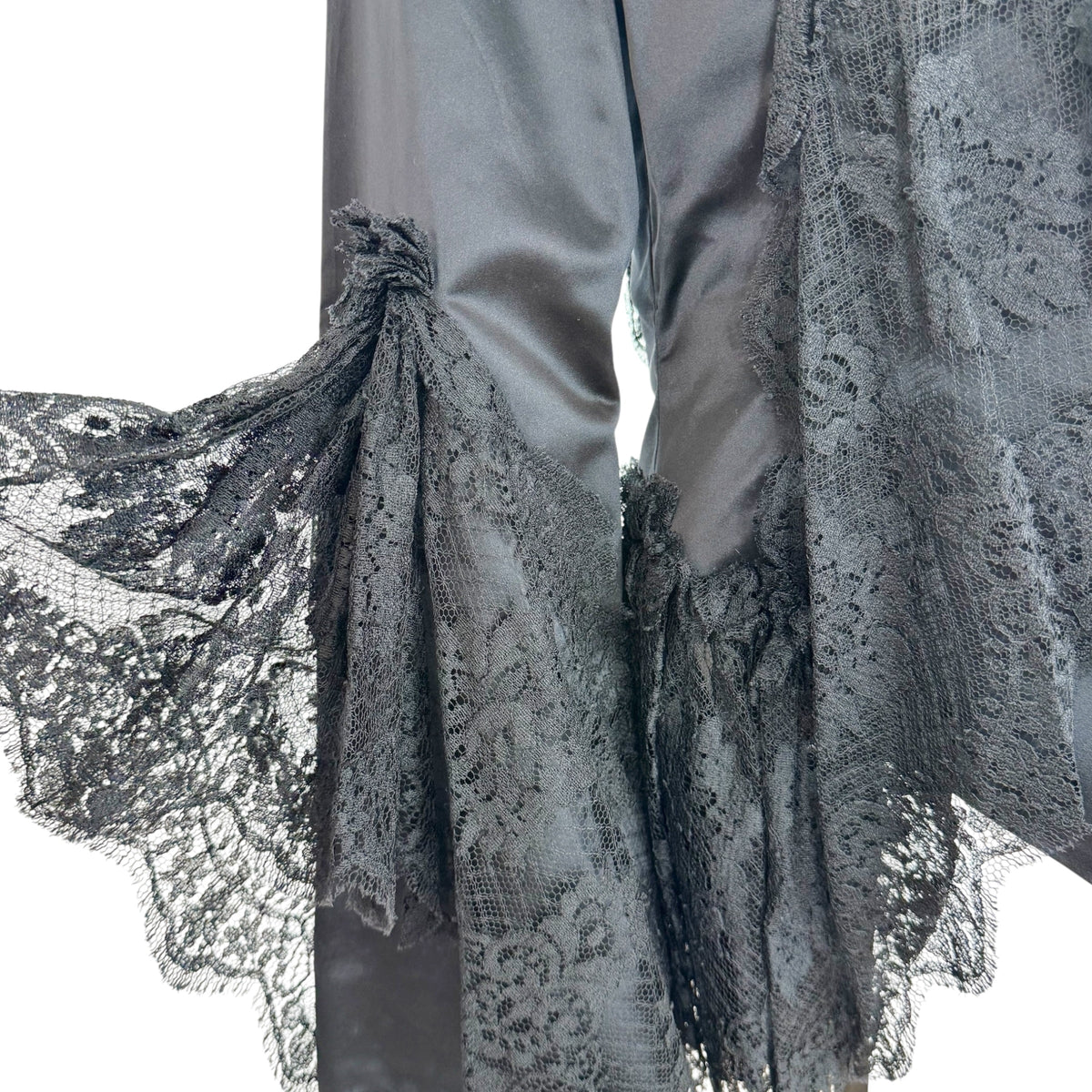 Dolce & Gabbana Black Beaded Silk Lace Gothic Jacket