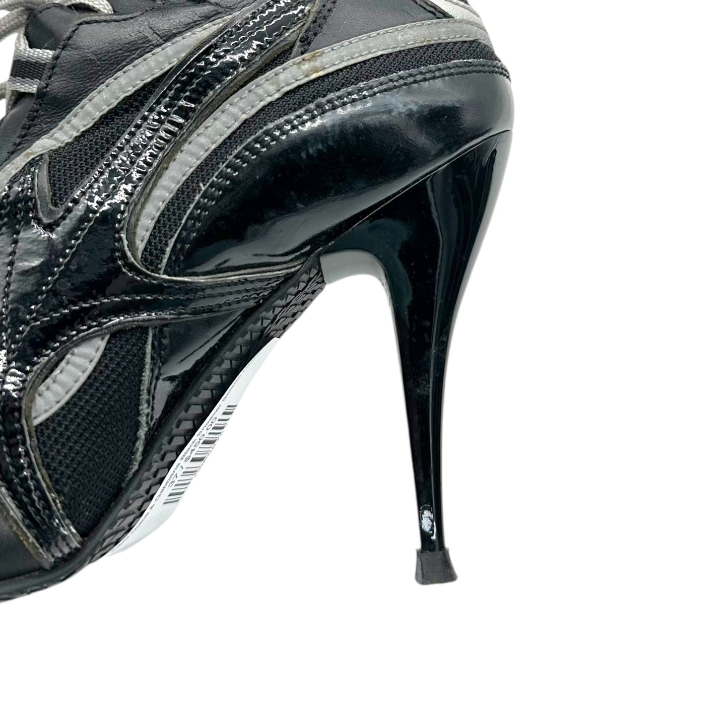 D&G Dolce & Gabbana Black Sneaker Stiletto Heels - Outfit Repeater